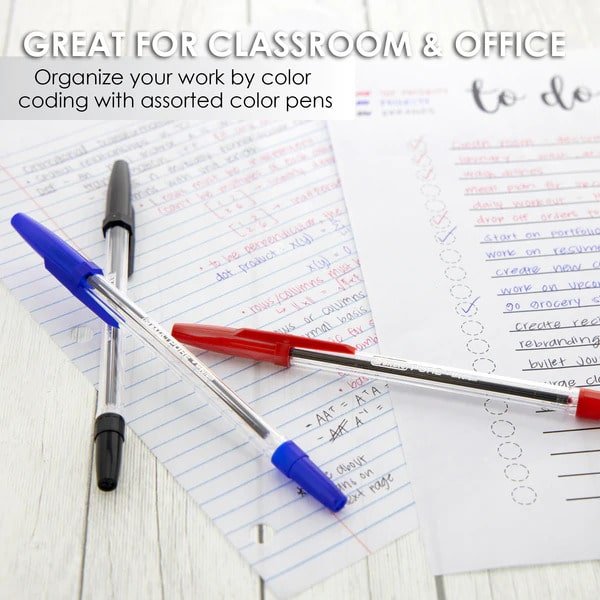 Rene assorterede farvepenne (12 stk.)