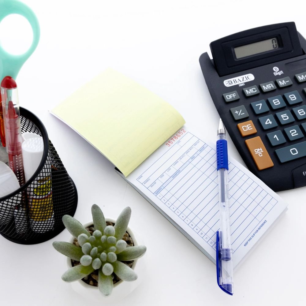 BAZIC General Purpose Sales Book 2-Part Carbonless 3 11/32