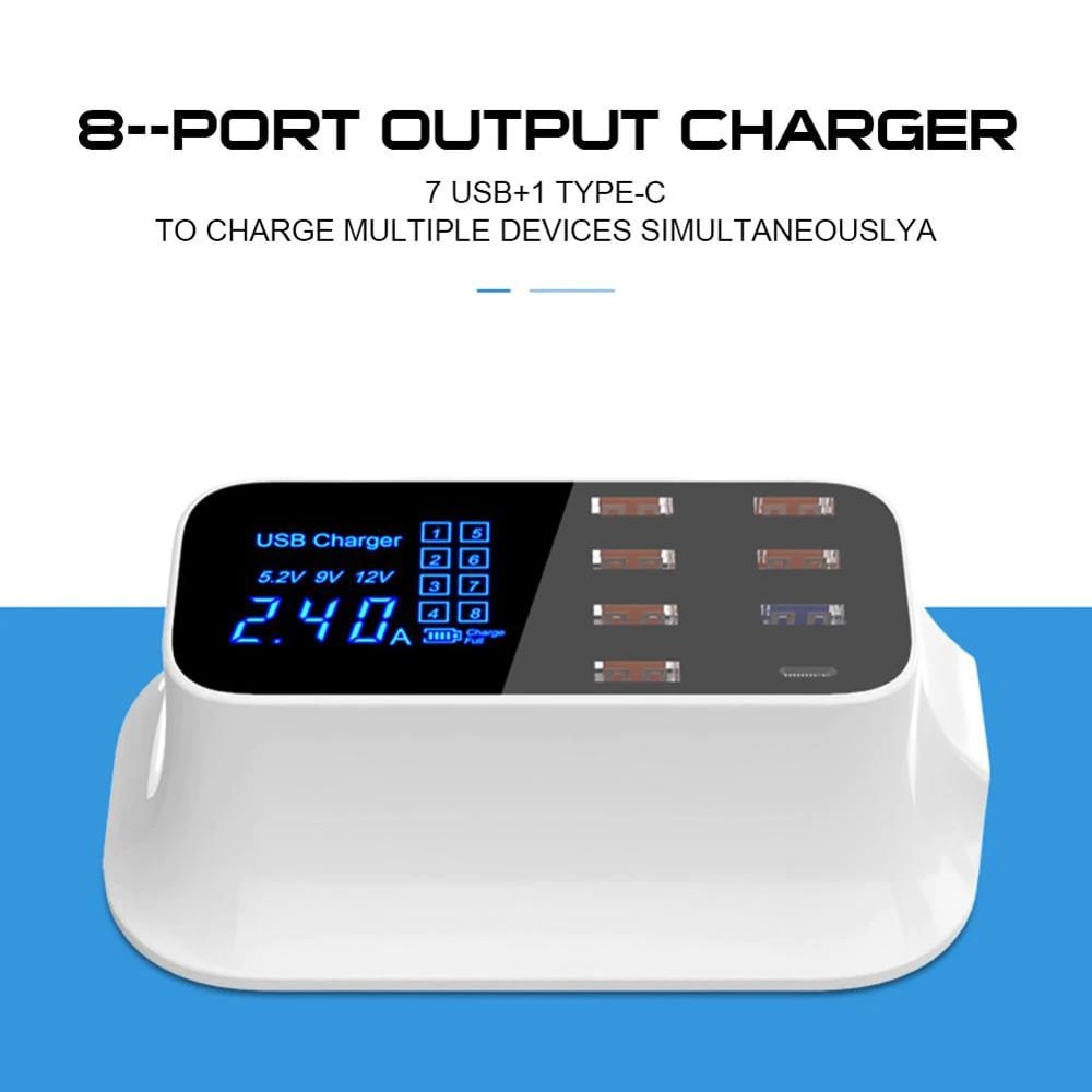 Multiport USB-opladerstation type C