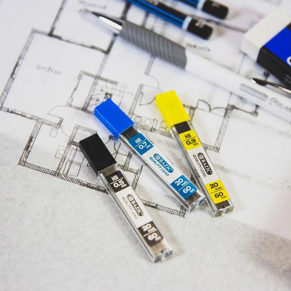 Stift til mekanisk blyant 0,9 mm 20 stk. (8 stk./pakke) 