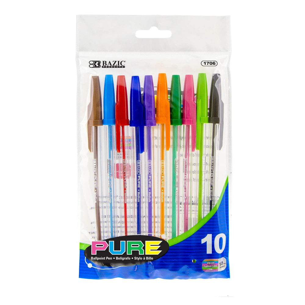 Pure Neon Color Stick Pen - 10 stk.