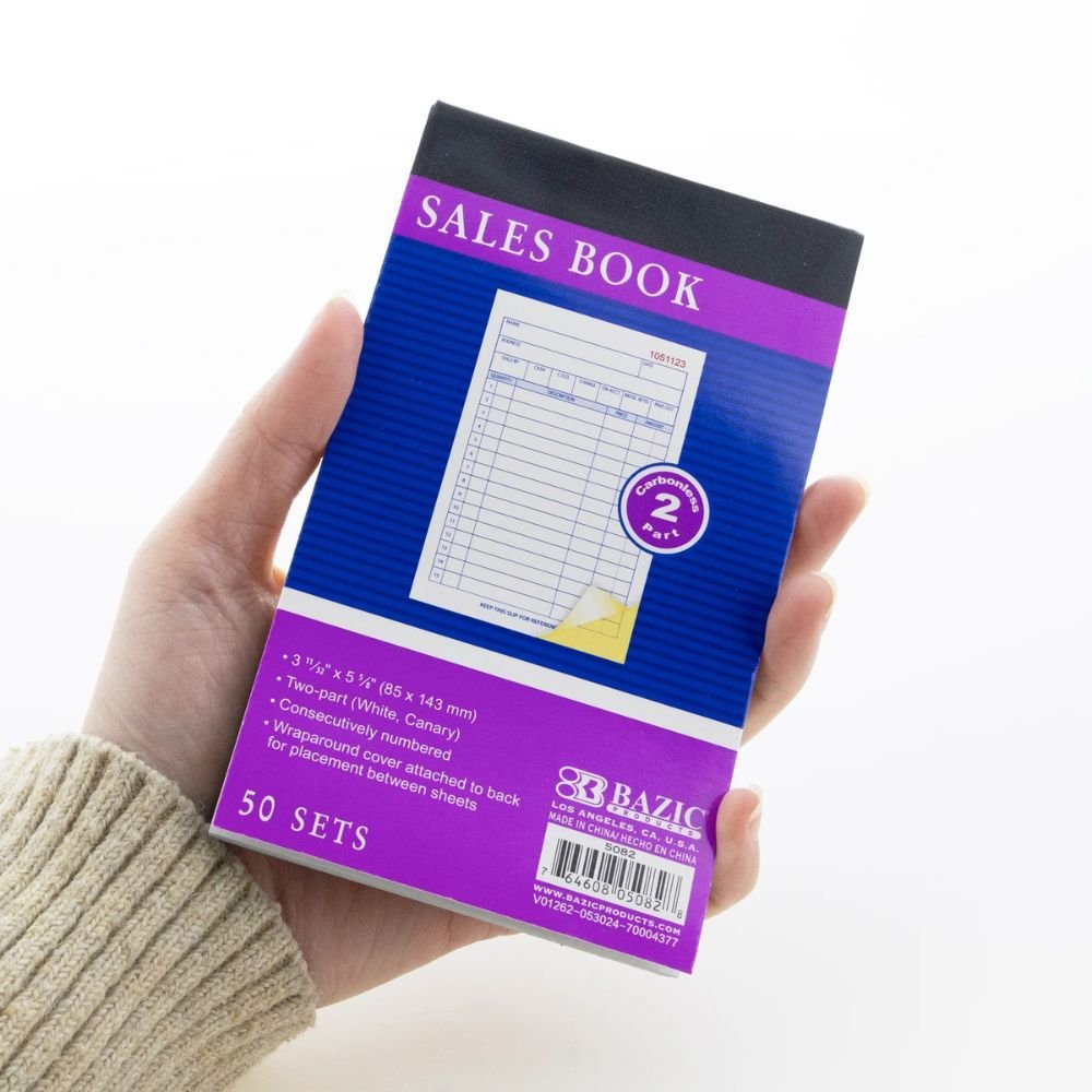 BAZIC General Purpose Sales Book 2-Part Carbonless 3 11/32