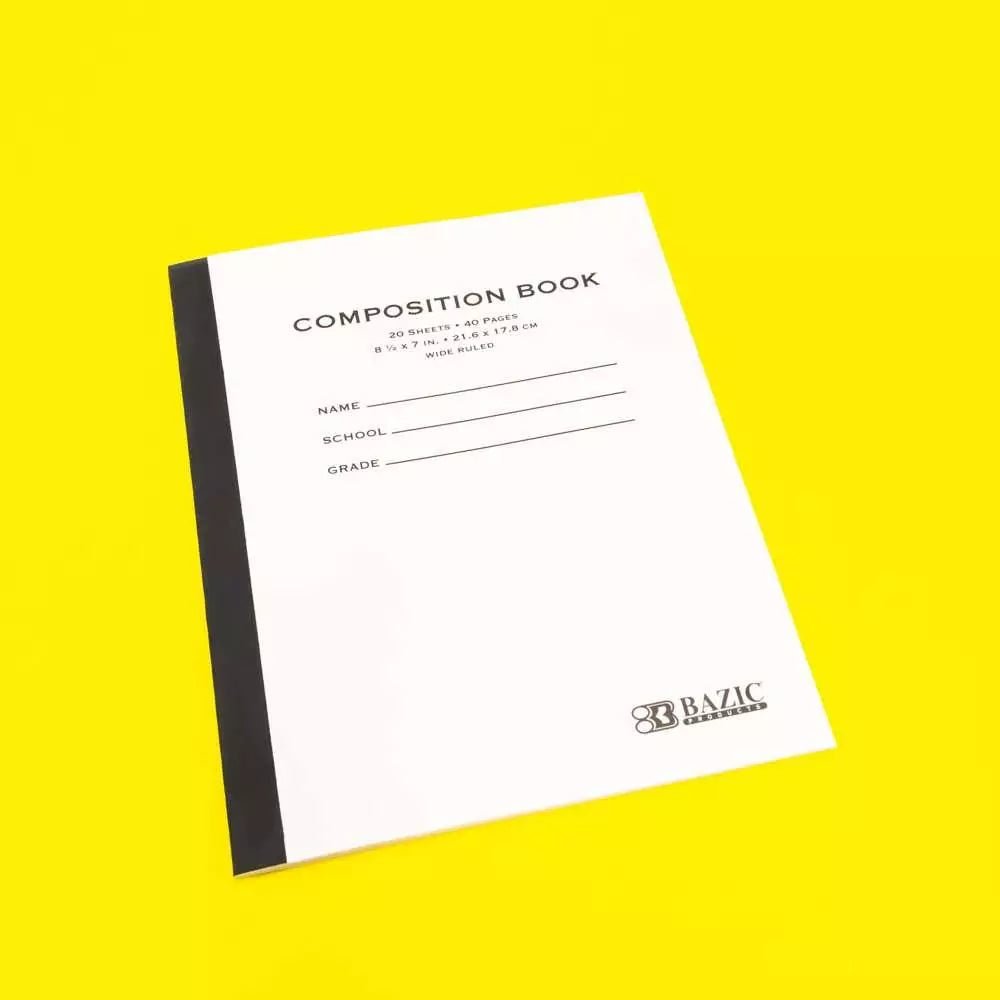 Composition Book Manila Cover 8.5″ x 7″ 20 Ct.