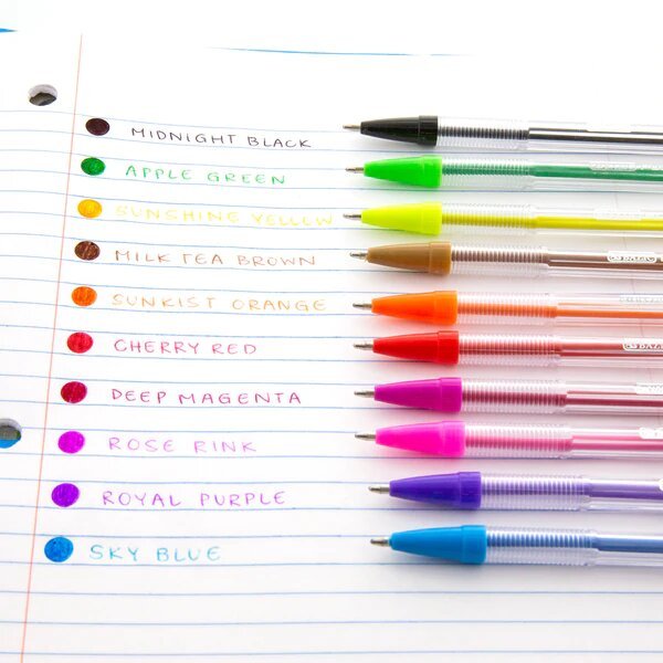 Pure Neon Color Stick Pen - 10 stk.