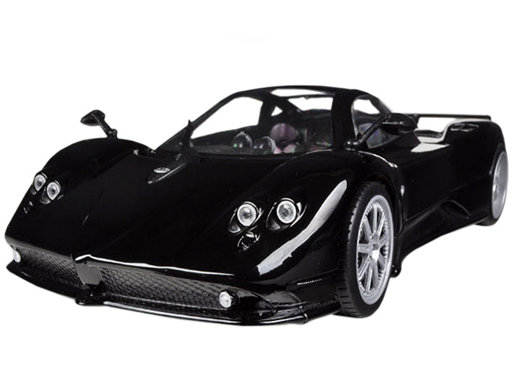 Pagani Zonda F Black 1/18 Diecast Car Model by Motormax