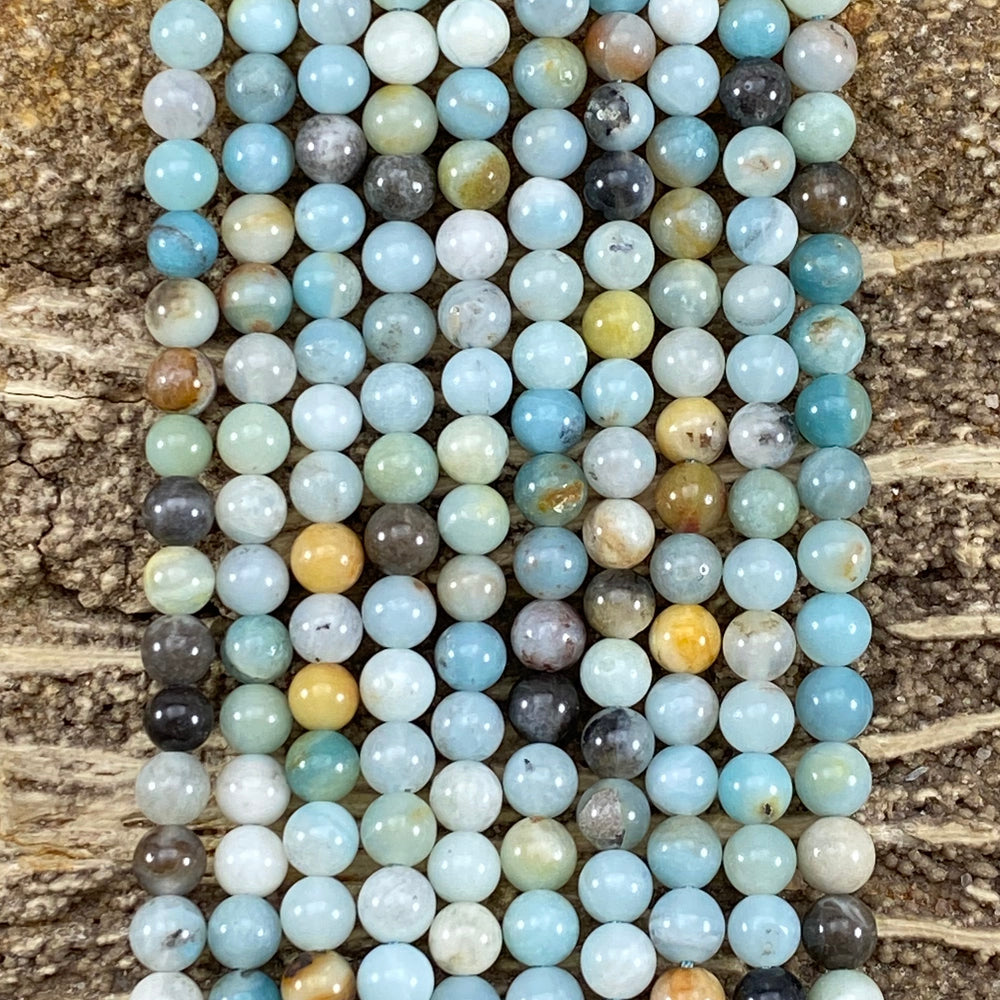 Multi Color Amazonite Round-3