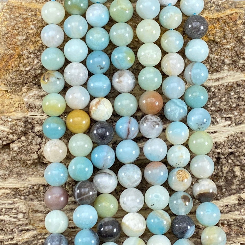 Multi Color Amazonite Round-4