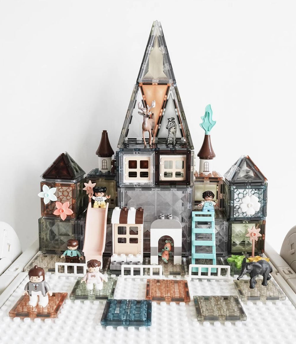 Nature World 60pcs Eye-care Color Magnetic Tiles With Storage Box