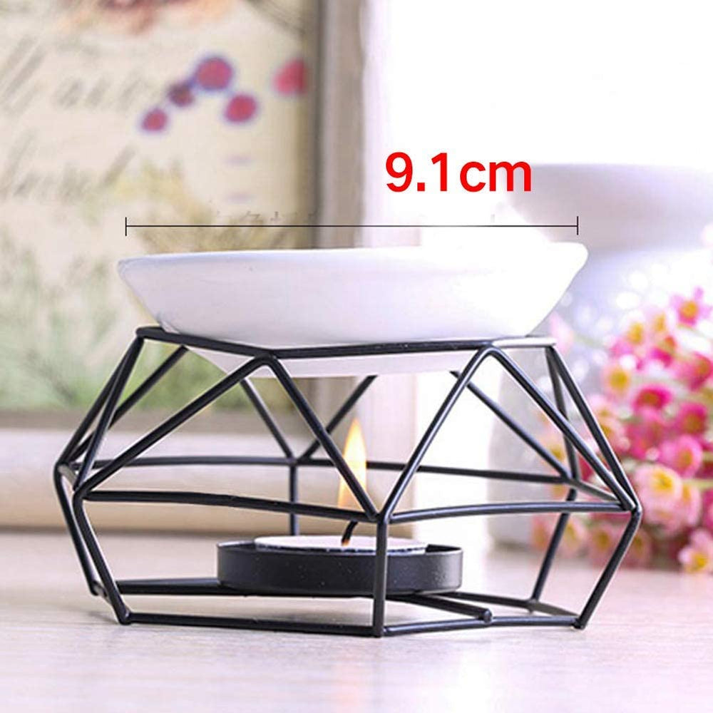 Æterisk oliebrænder keramik og jern