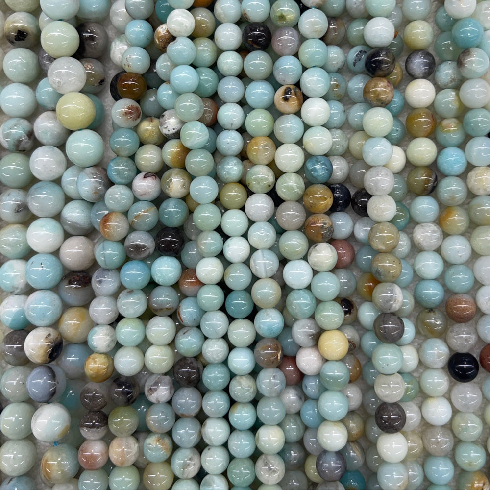 Multi Color Amazonite Round-2