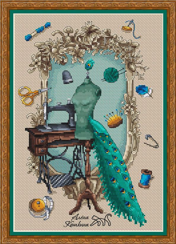 Peacock Atelier - PDF Cross Stitch Pattern