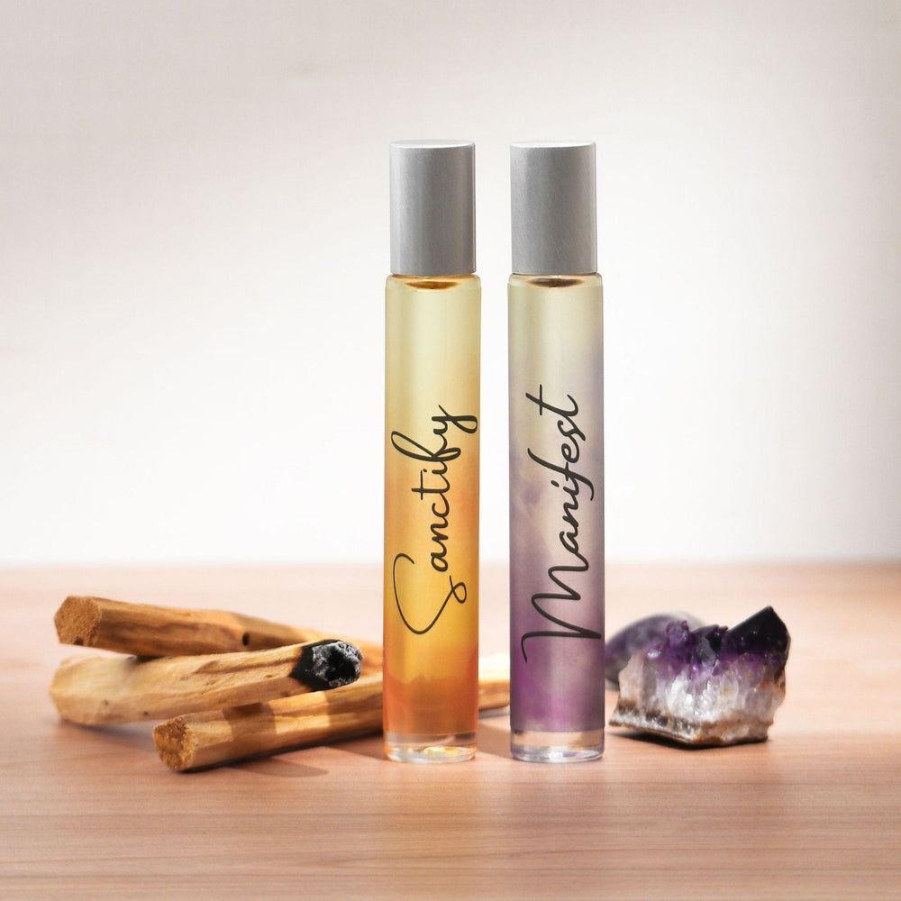 Reiki-infunderede Sanctify and Manifest Rollerball Parfumer