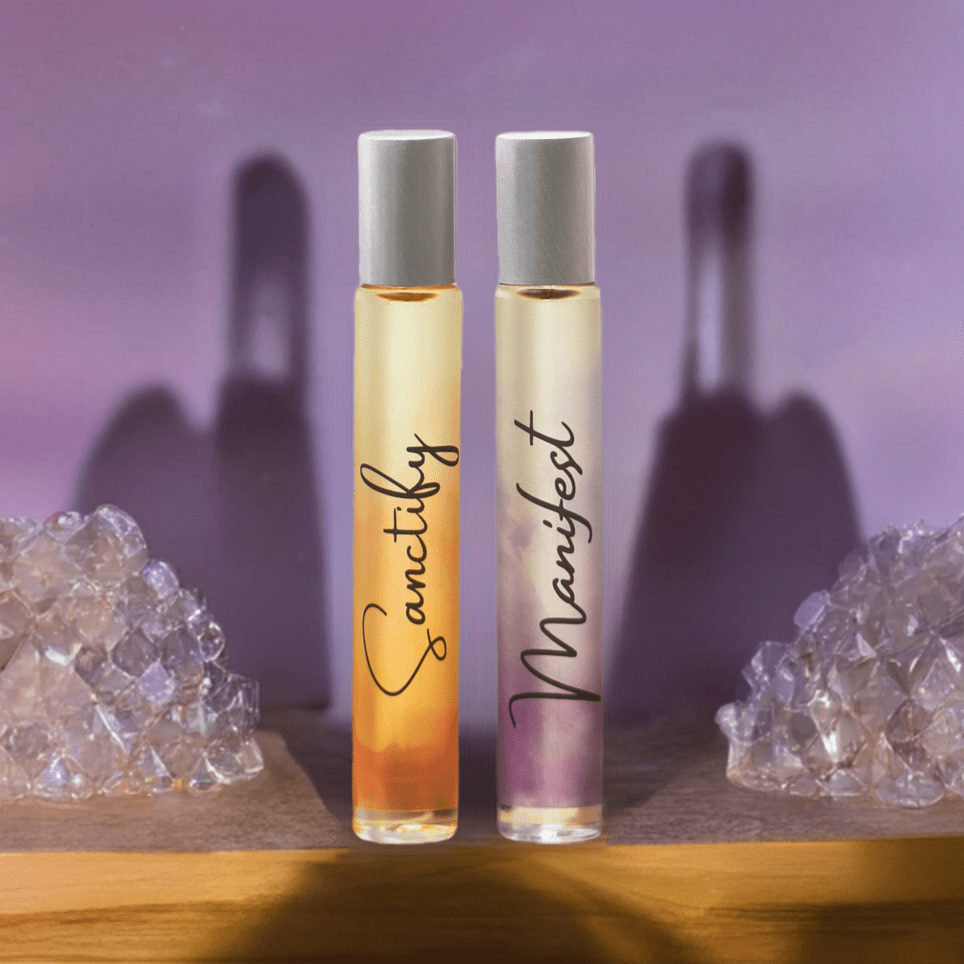 Reiki-infunderede Sanctify and Manifest Rollerball Parfumer