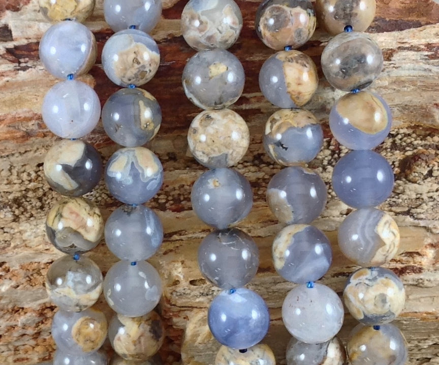 Skin on Blue Chalcedony Round-4