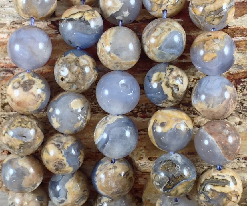 Skin on Blue Chalcedony Round-7