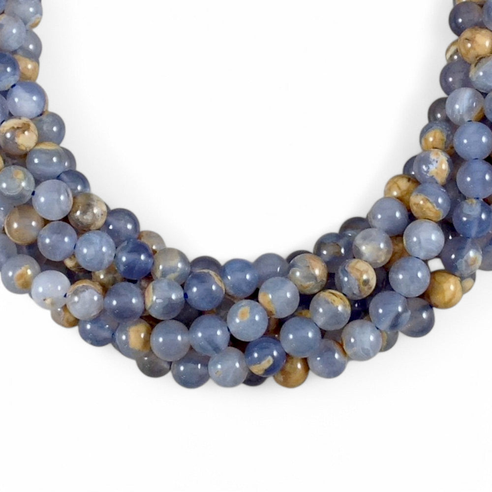 Skin on Blue Chalcedony Round-0