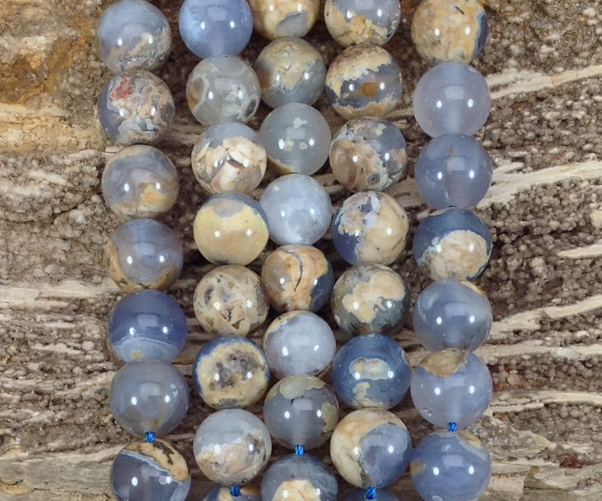 Skin on Blue Chalcedony Round-5