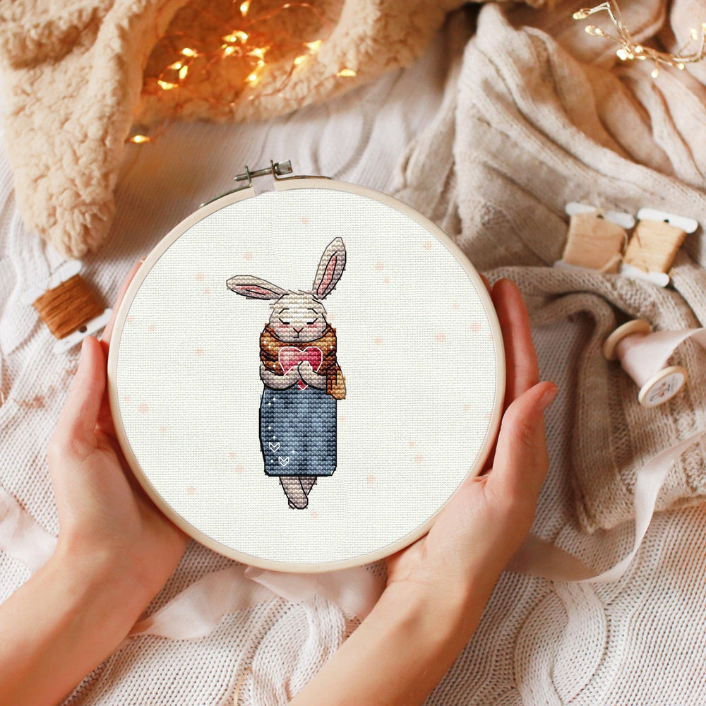 Spring Rabbit - PDF Cross Stitch Pattern