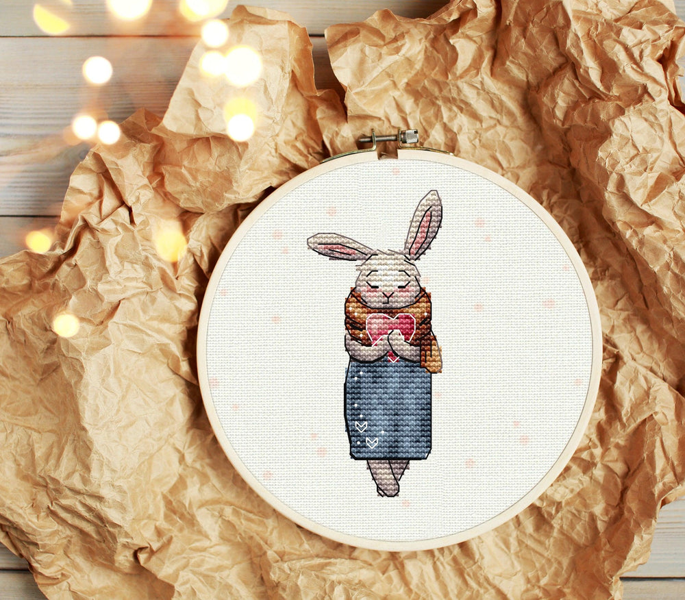 Spring Rabbit - PDF Cross Stitch Pattern