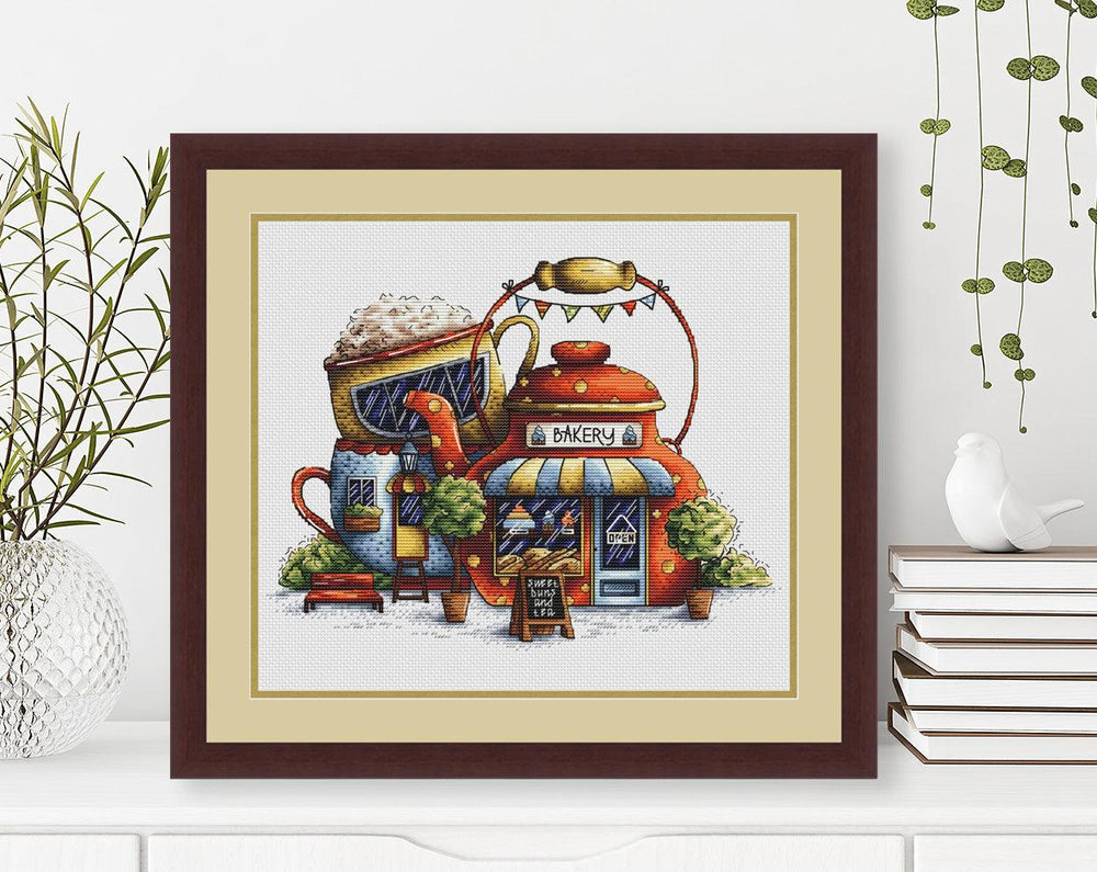 Tea Bakery. Kitchen Still Life - PDF Cross Stitch Pattern