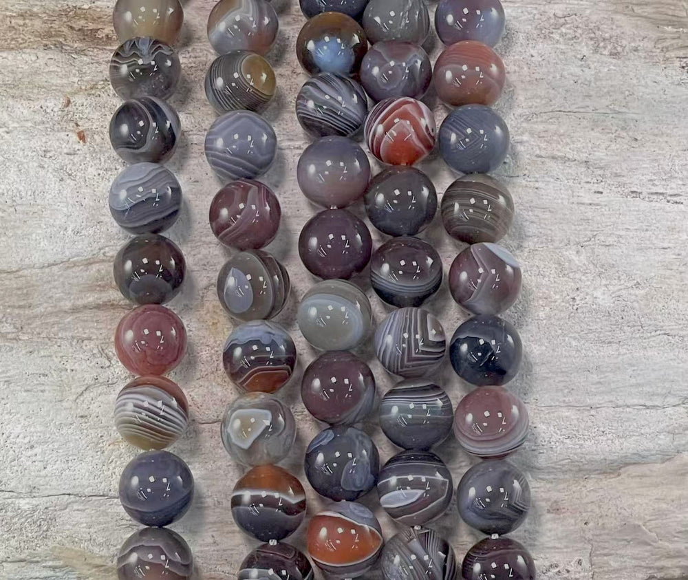 Botswana Agate A Grade Round 12mm-1